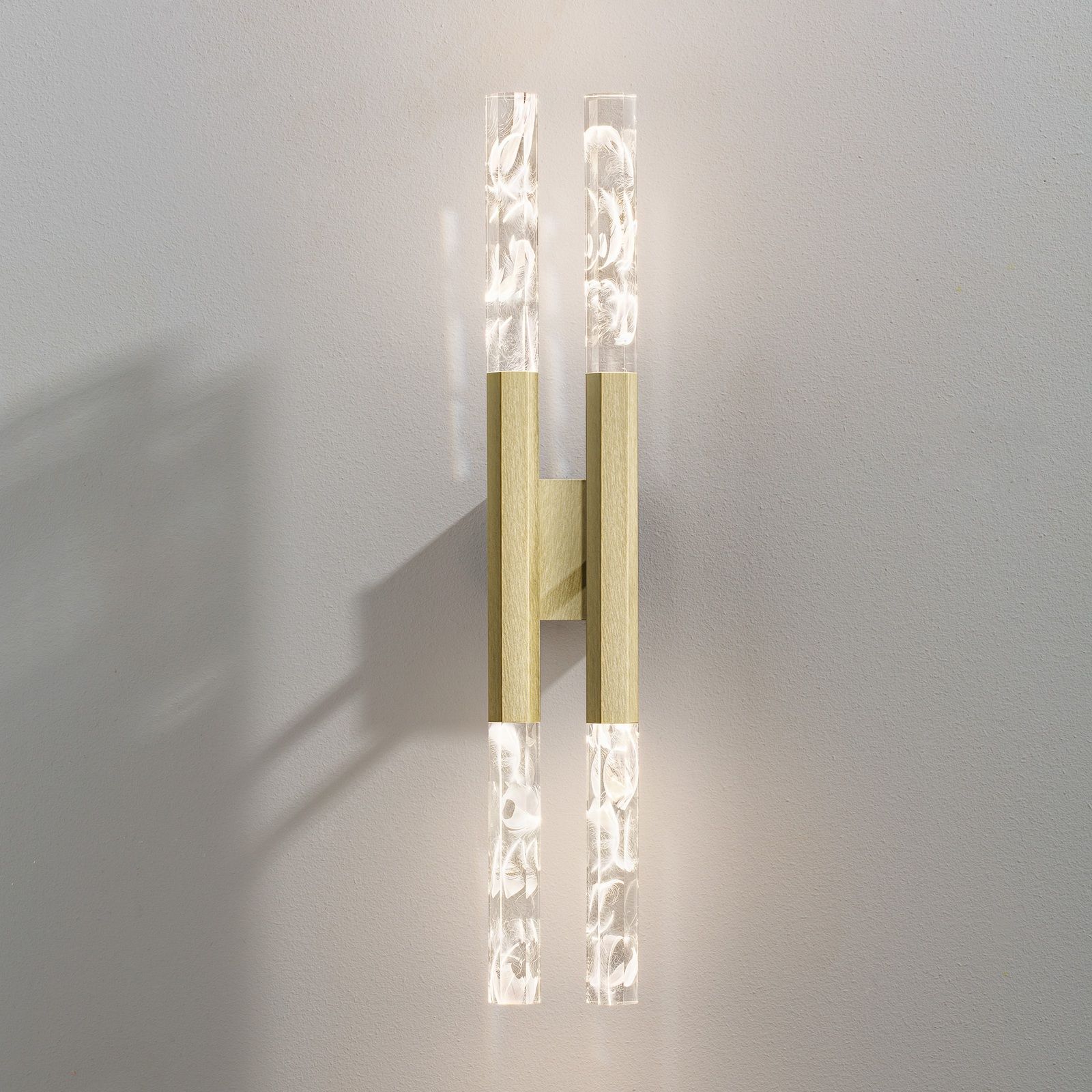 OLEV Shine Plumage LED стенна лампа месинг 2 700К